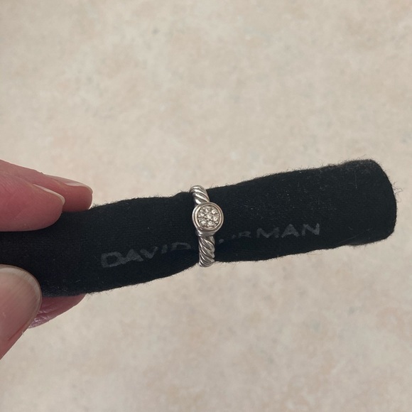 David Yurman Pave & Sterling ring - Picture 1 of 14